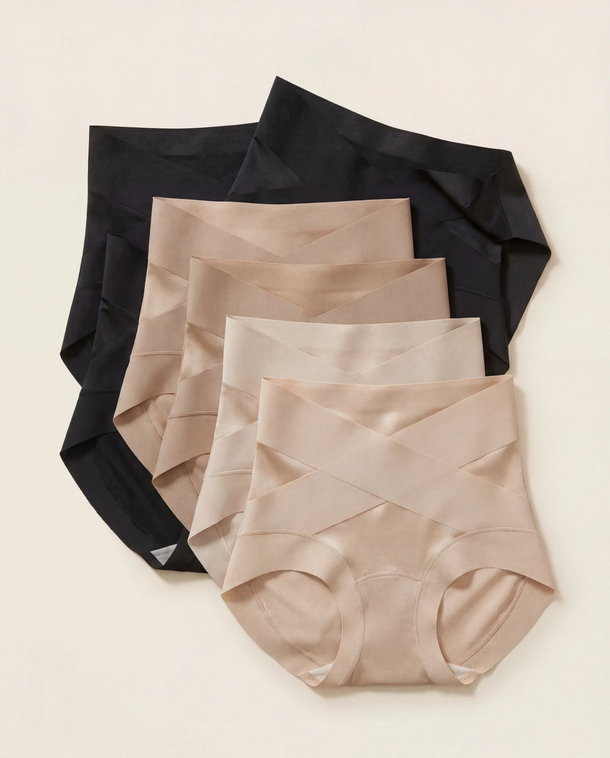 6-Pack High-Waist Cross-Compression Shaping Panties