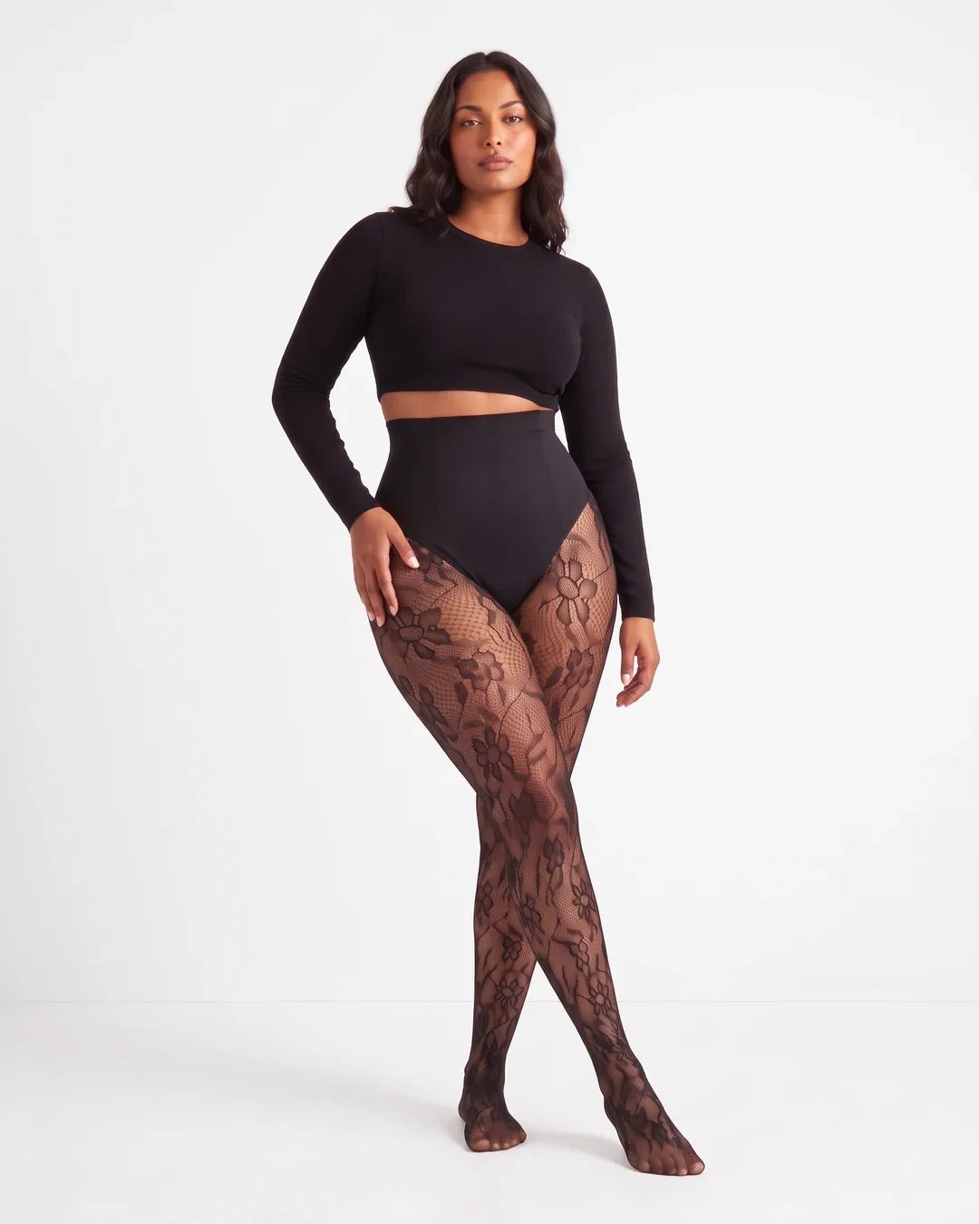 NELMORA™ Floral Lace Shaping Tights