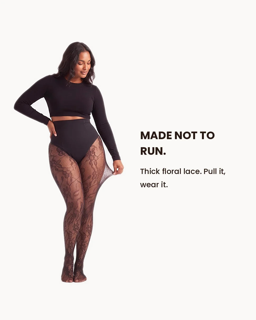 NELMORA™ Floral Lace Shaping Tights