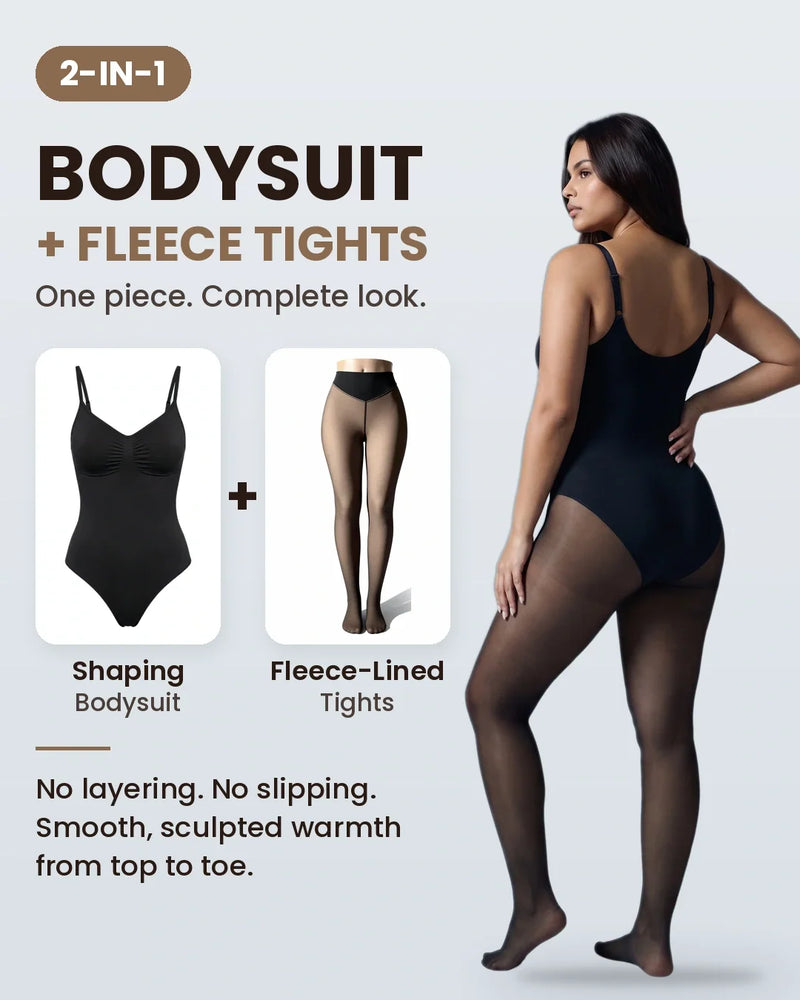 NELMORA™ Fleece-Lined Tights Bodysuit