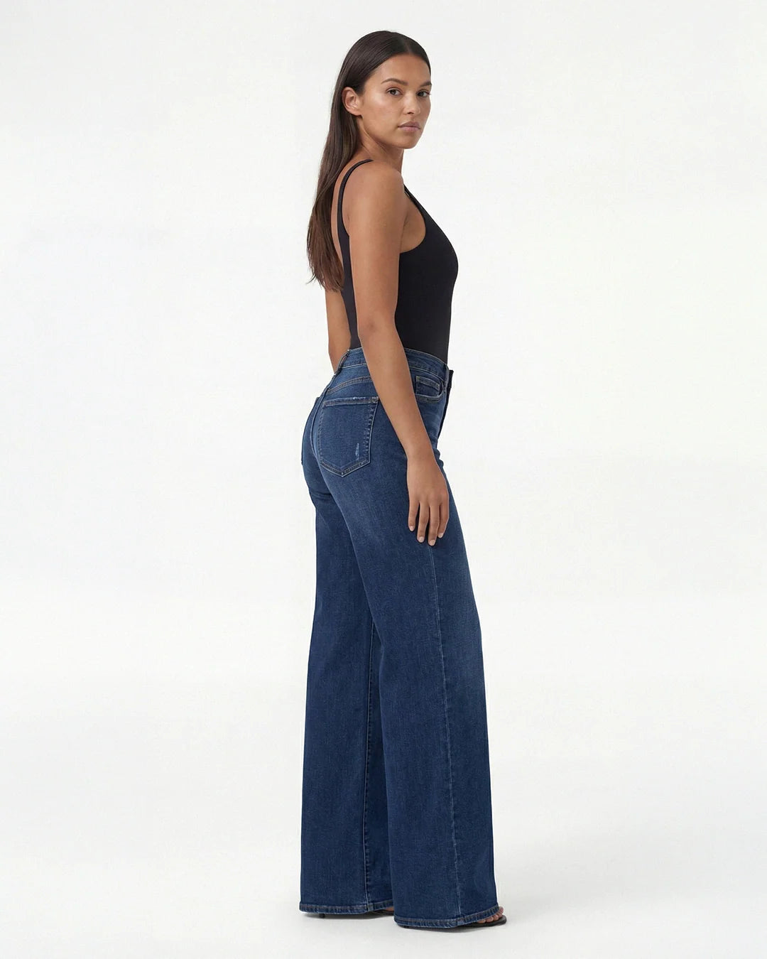 BBL Wide Leg Jeans Mid Rise