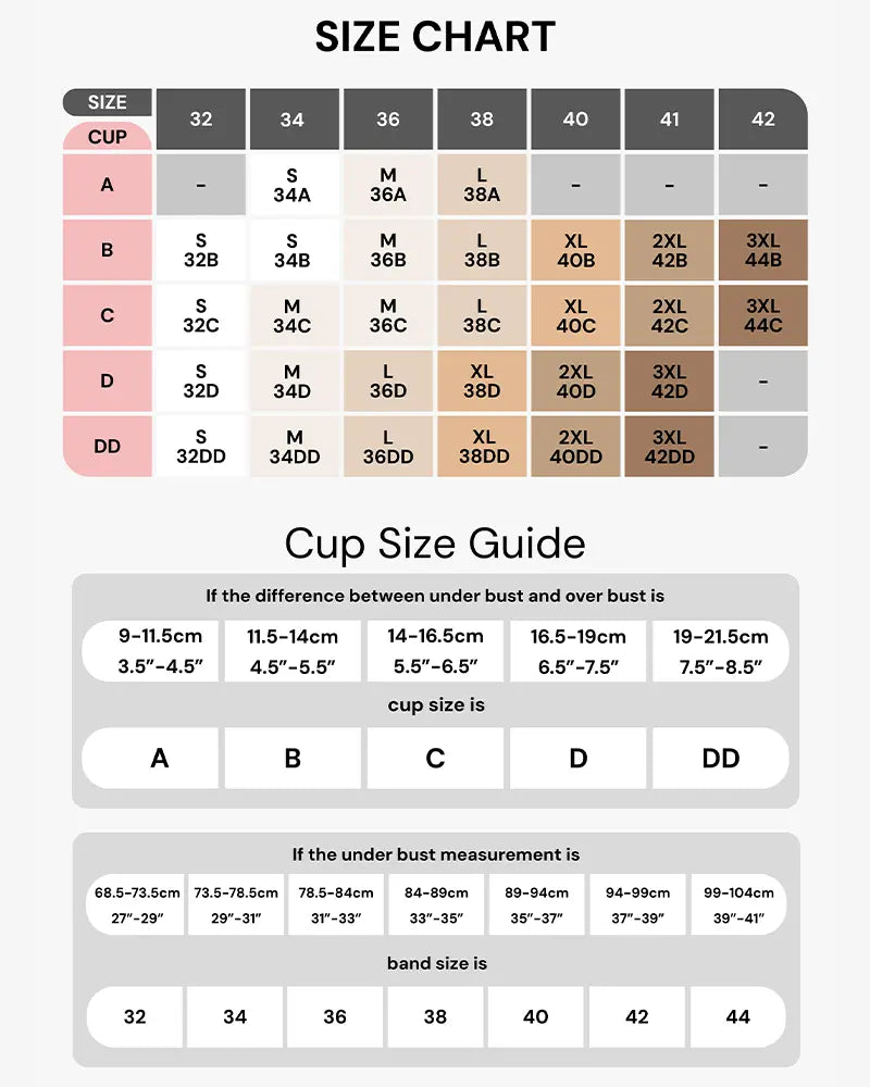 Size guide for this product